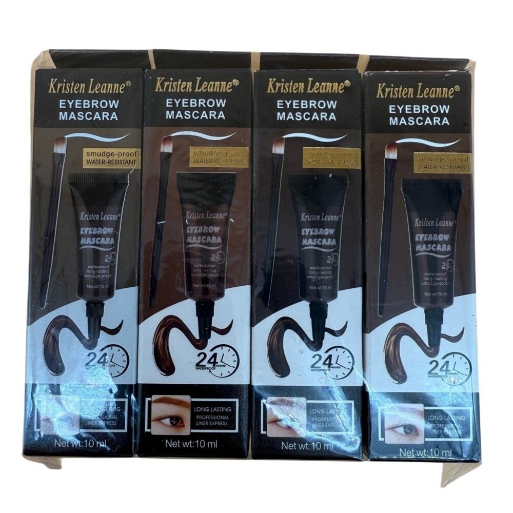 Pack of 4 Eyebrow Mascara #01, #02, #03 EXP 11/2027 Waterproof, Long Lasting